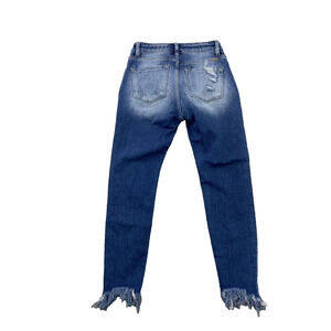 KanCan Signature Kurvy Mid-Rise Ankle Skinny Jean Size 25 X 27" Blue 47-14